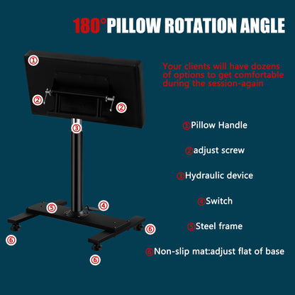 POARMEEY XXL Tattoo ArmRest Adjustable Height by Hydraulic Device(TAH1003)