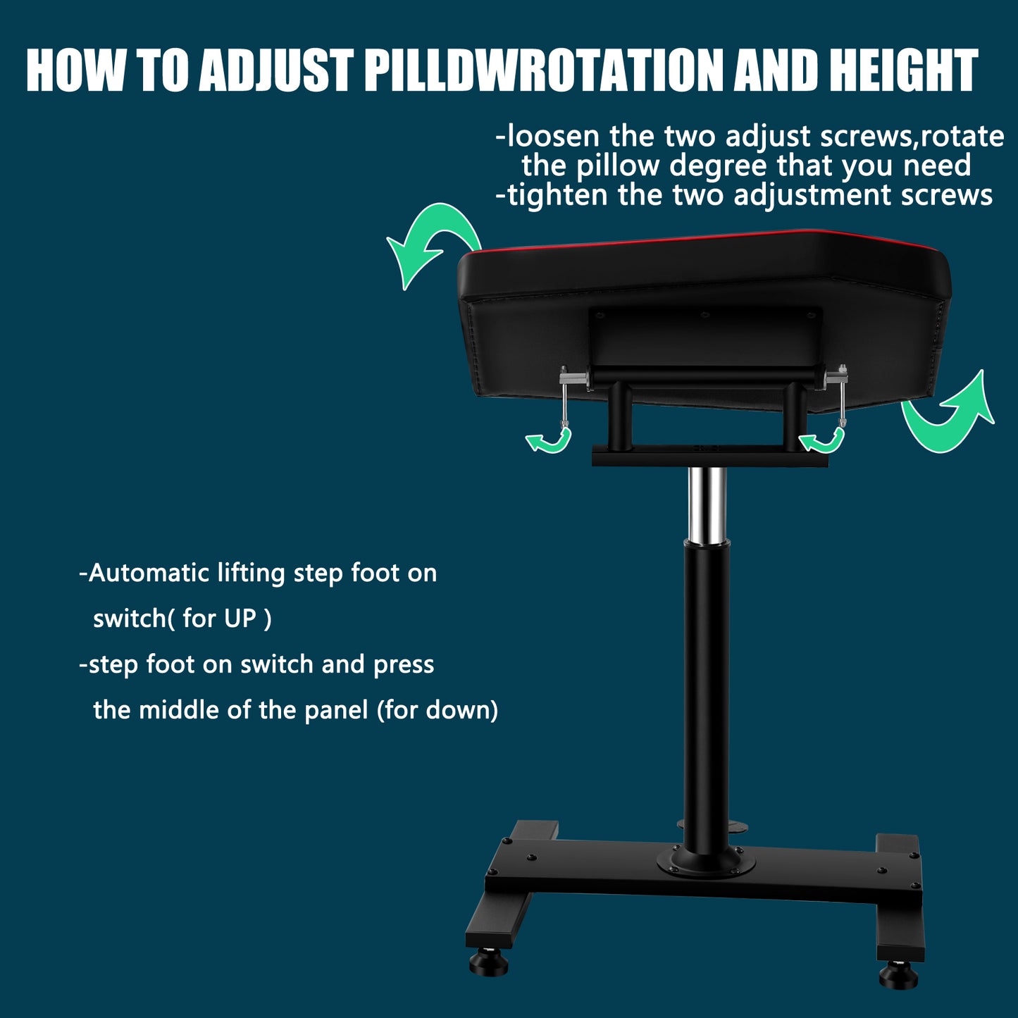 POARMEEY Tattoo Arm Rest XXL Size Adjustable Height by Hydraulic Device(TAH1004)