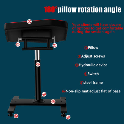 POARMEEY Tattoo Arm Rest XXL Size Adjustable Height by Hydraulic Device(TAH1004)