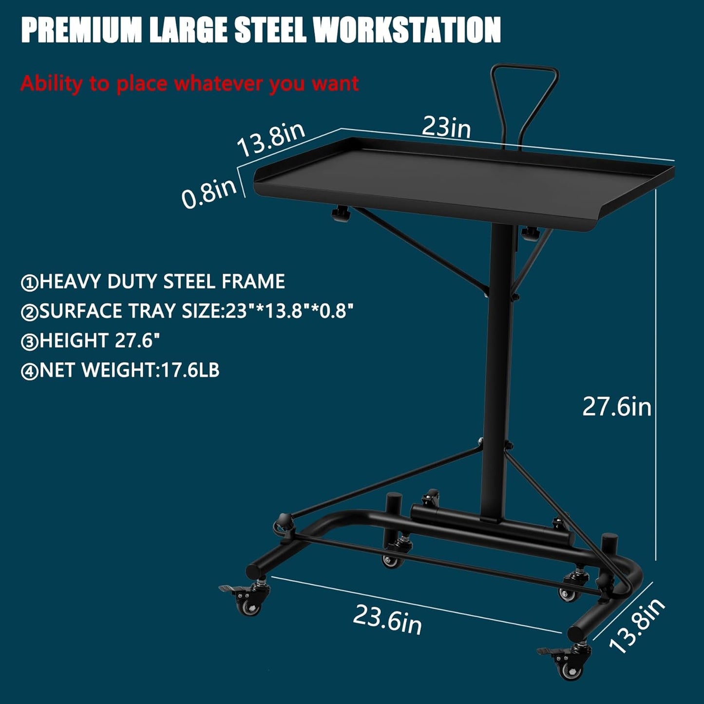 POARMEEY  Folding Tattoo Workstation Cart (FTS2001)